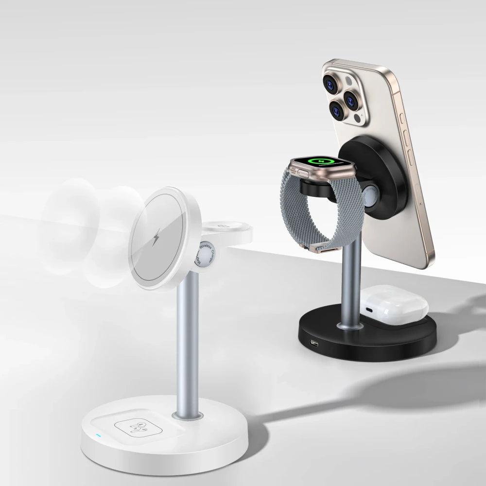 Magnetic 3-in-1 Wireless Charging Stand