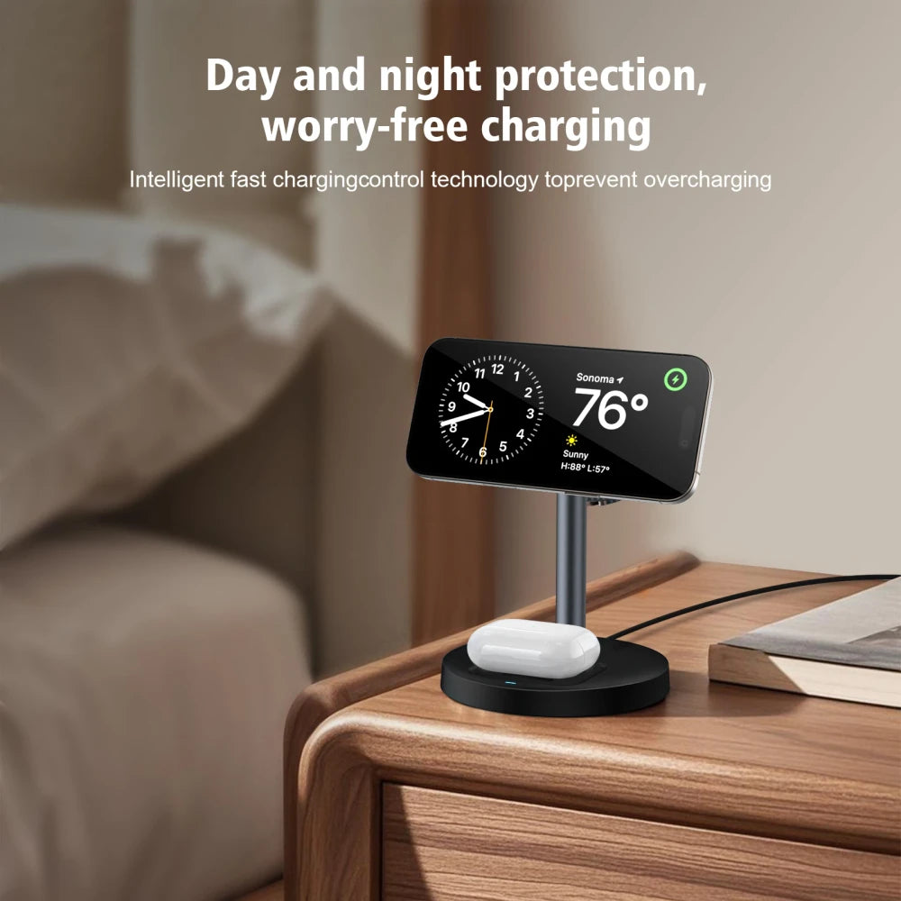 Magnetic 3-in-1 Wireless Charging Stand
