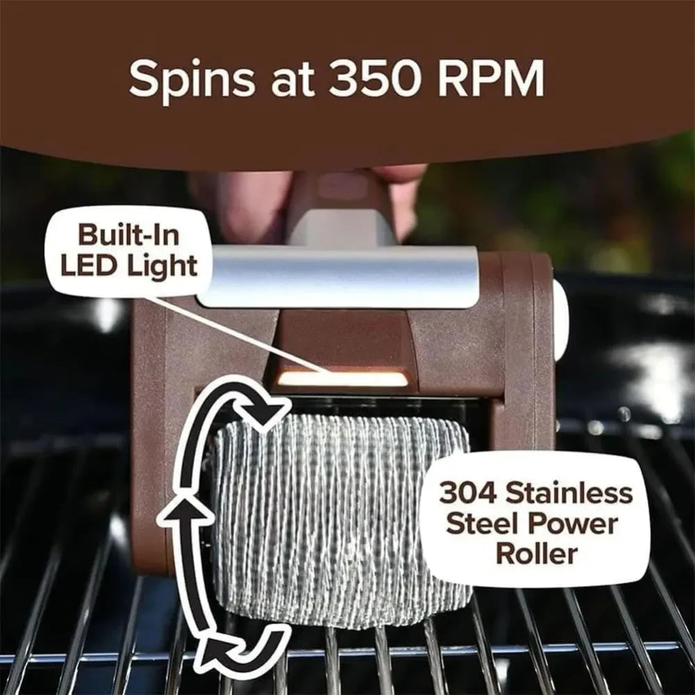 Electric Stainless Steel Grill Brush