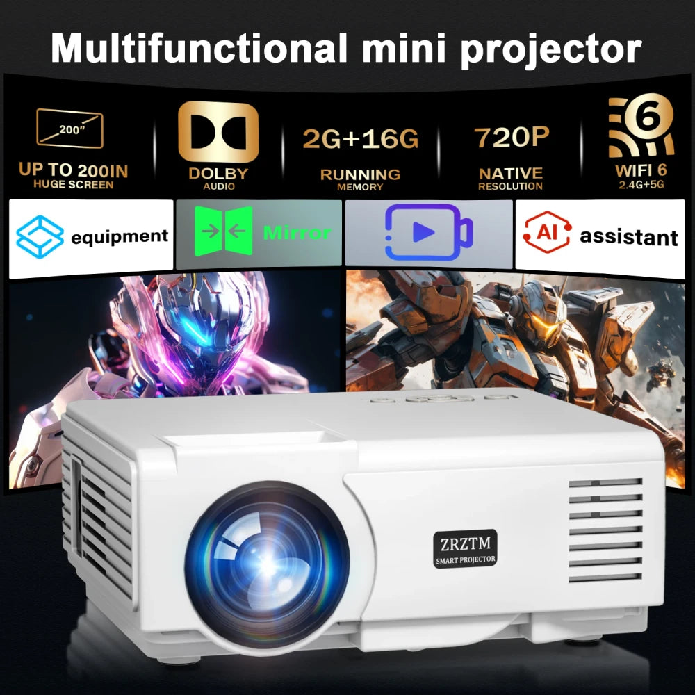 Proyector Portátil Inalámbrico 4K