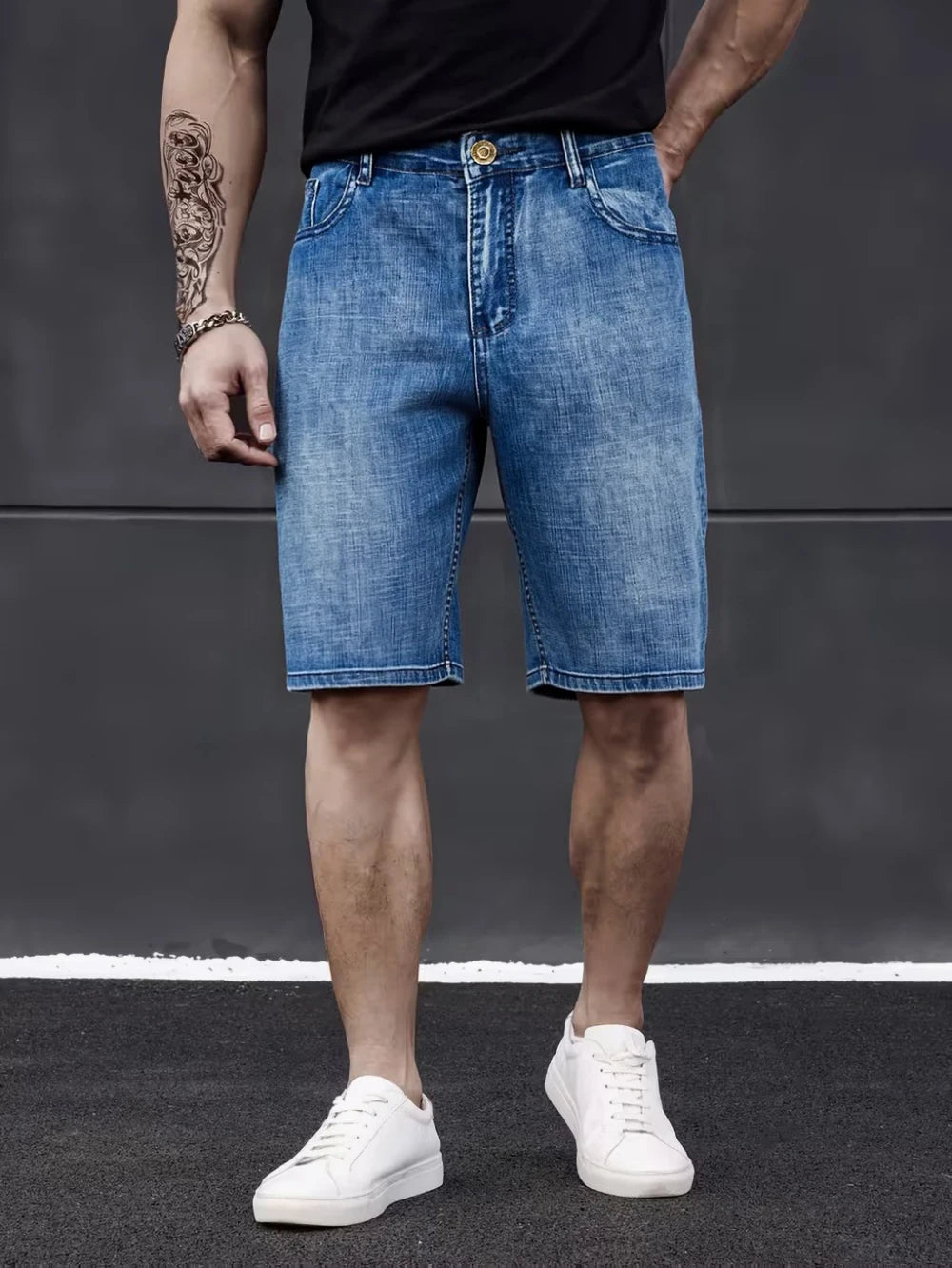 Pantalones cortos de mezclilla ligeros