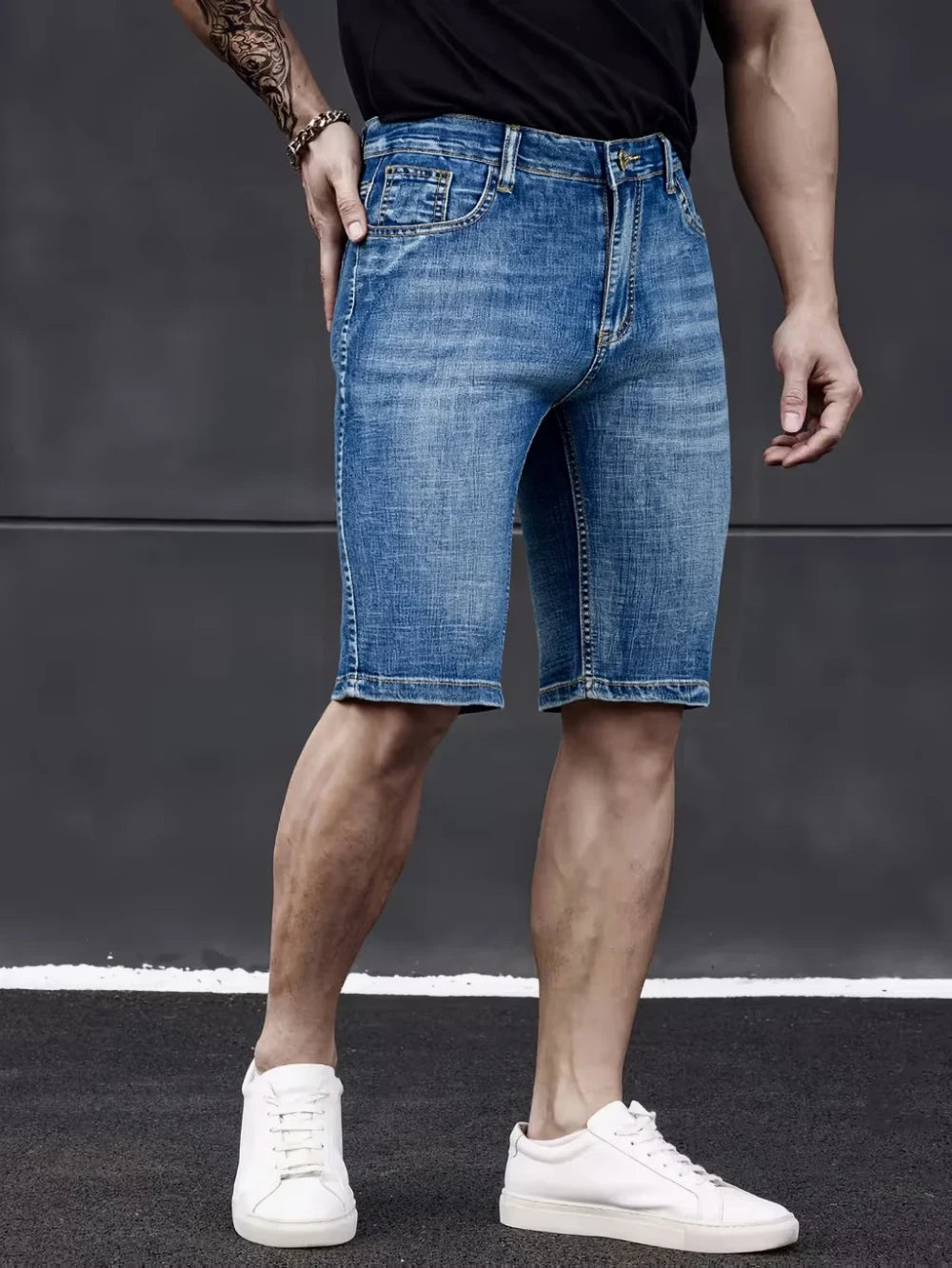 Pantalones cortos de mezclilla ligeros
