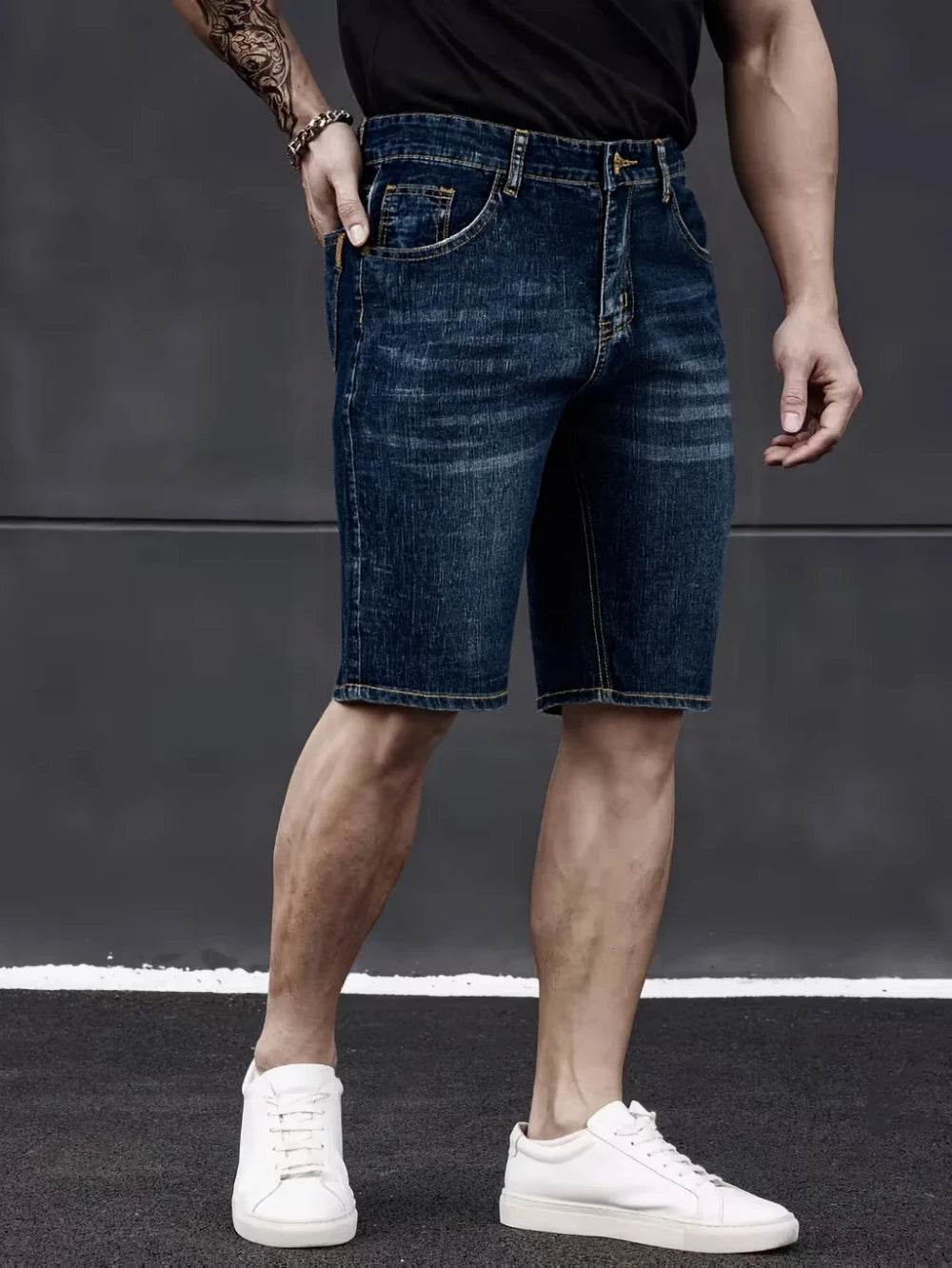 Pantalones cortos de mezclilla ligeros
