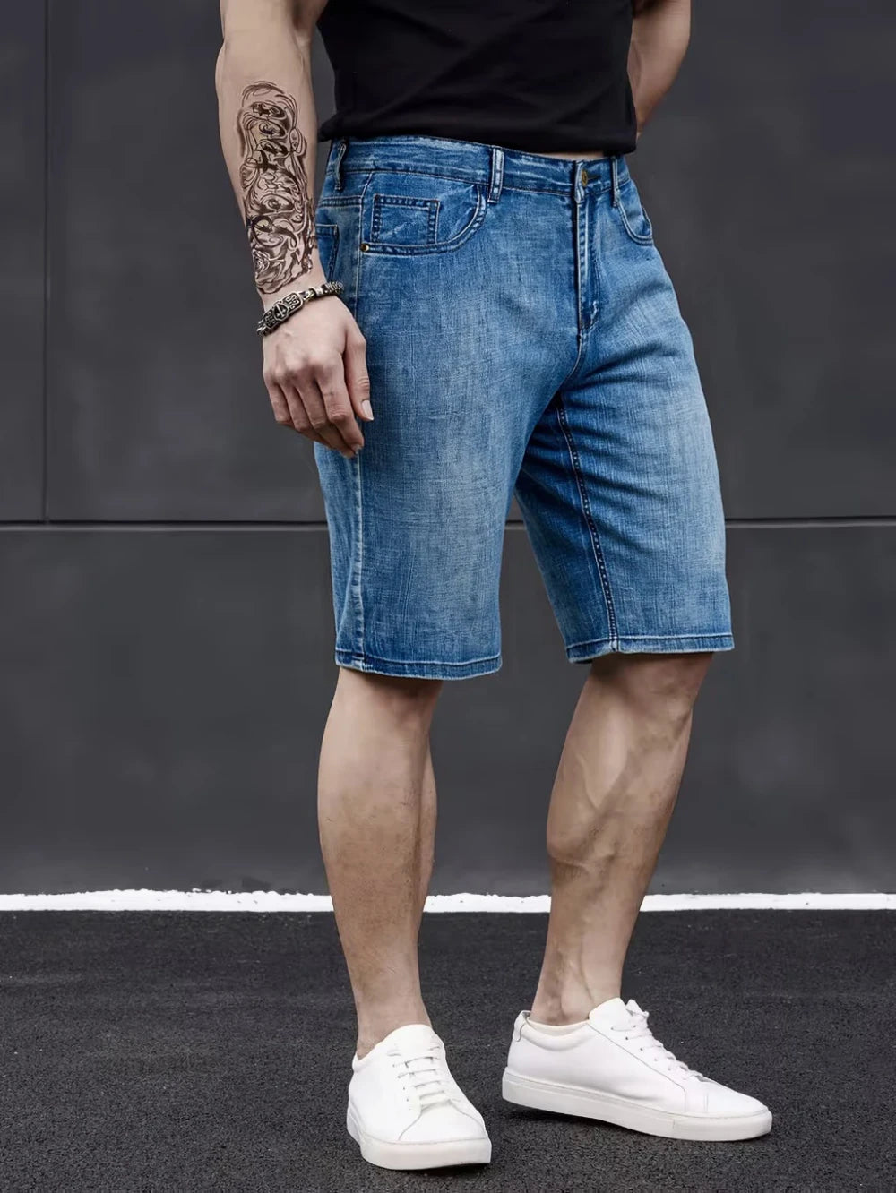 Pantalones cortos de mezclilla ligeros