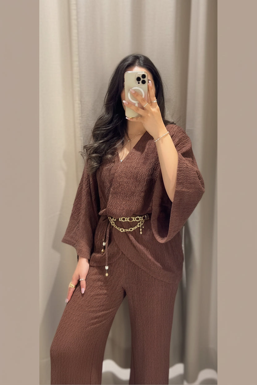 Conjunto loungewear texturizado