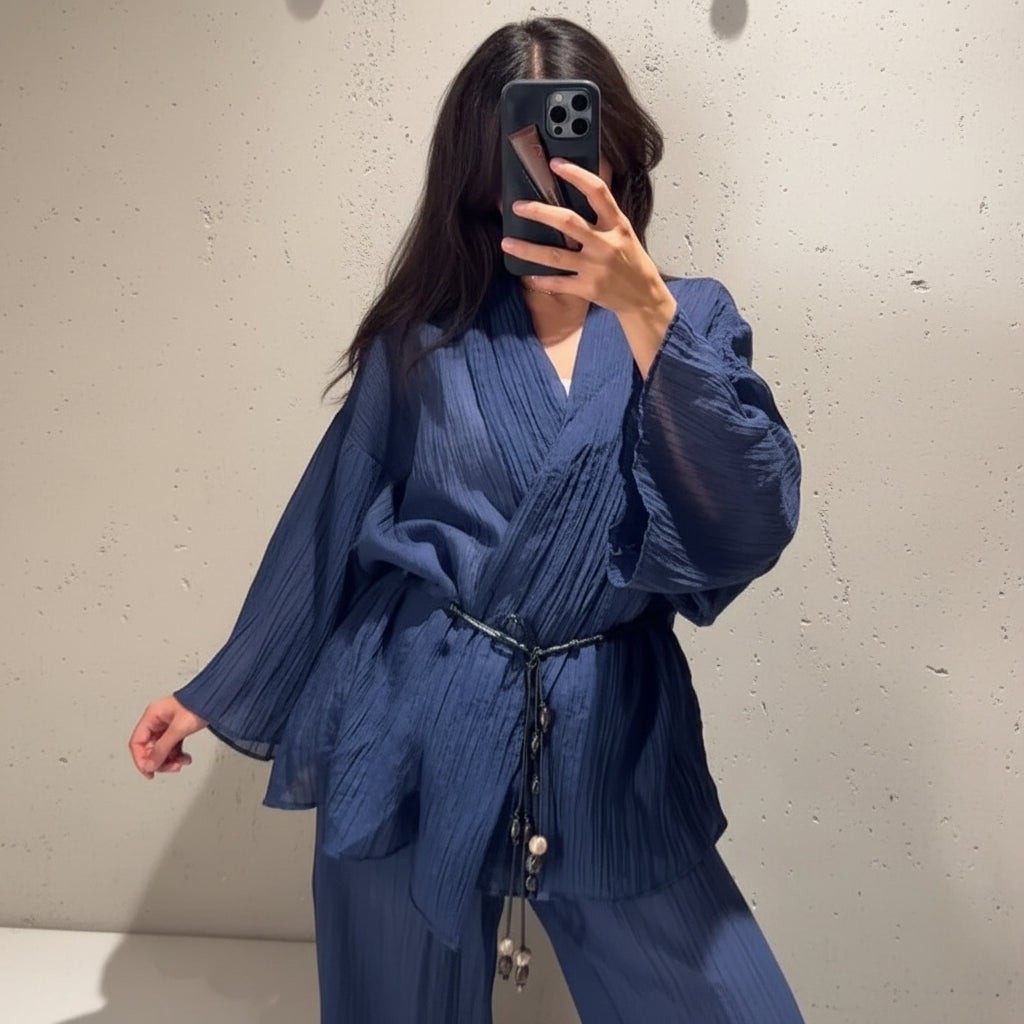 Conjunto loungewear texturizado