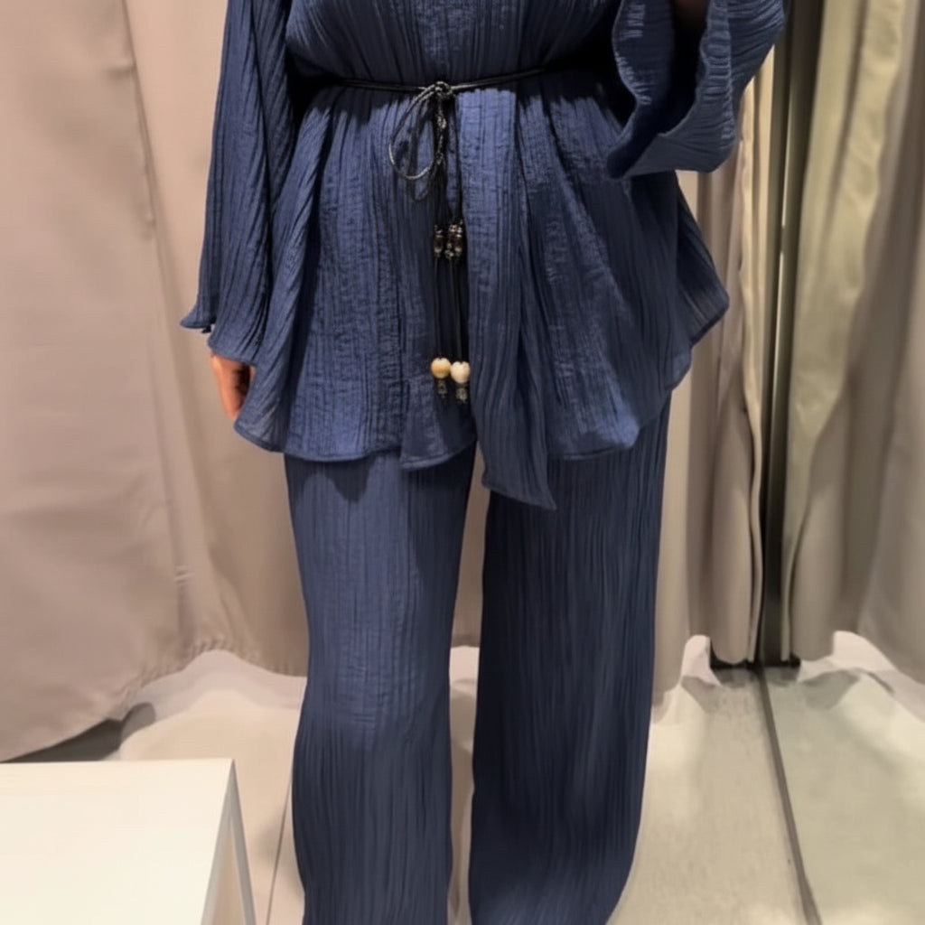 Conjunto loungewear texturizado
