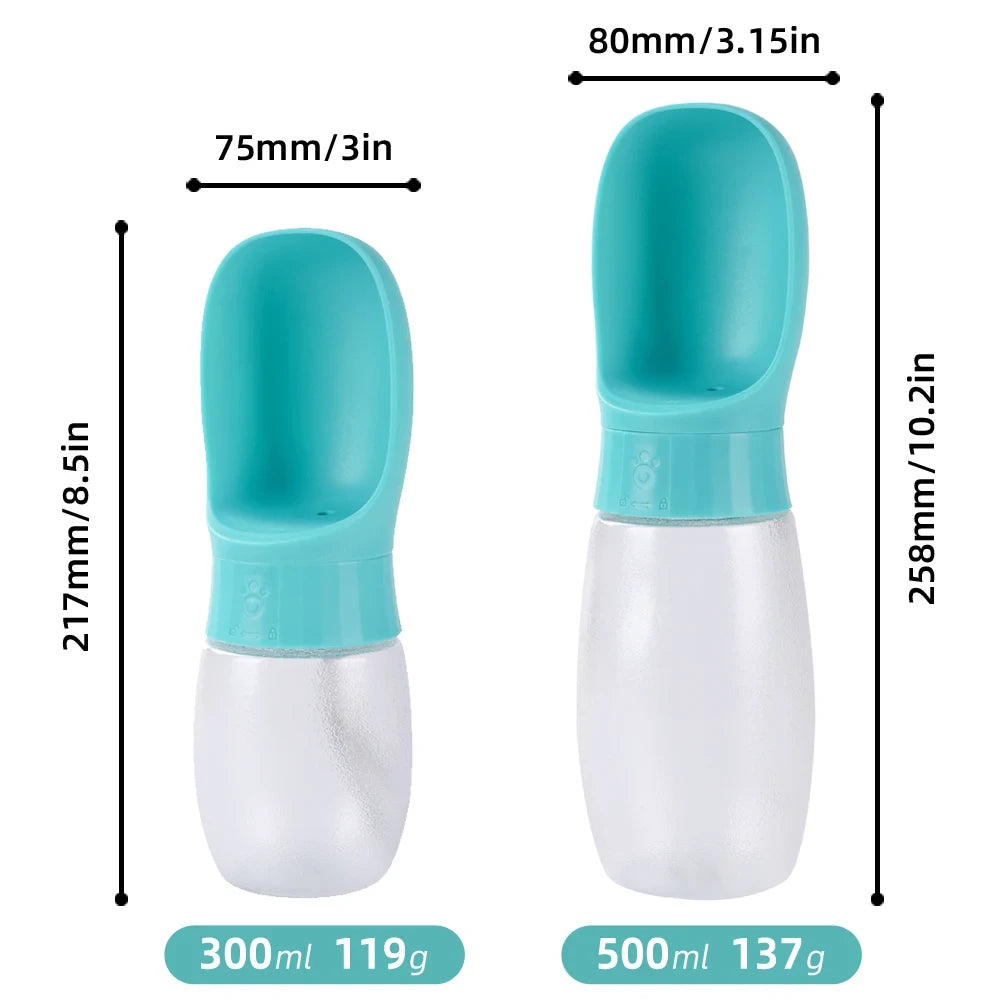 Botella de agua portátil para perros