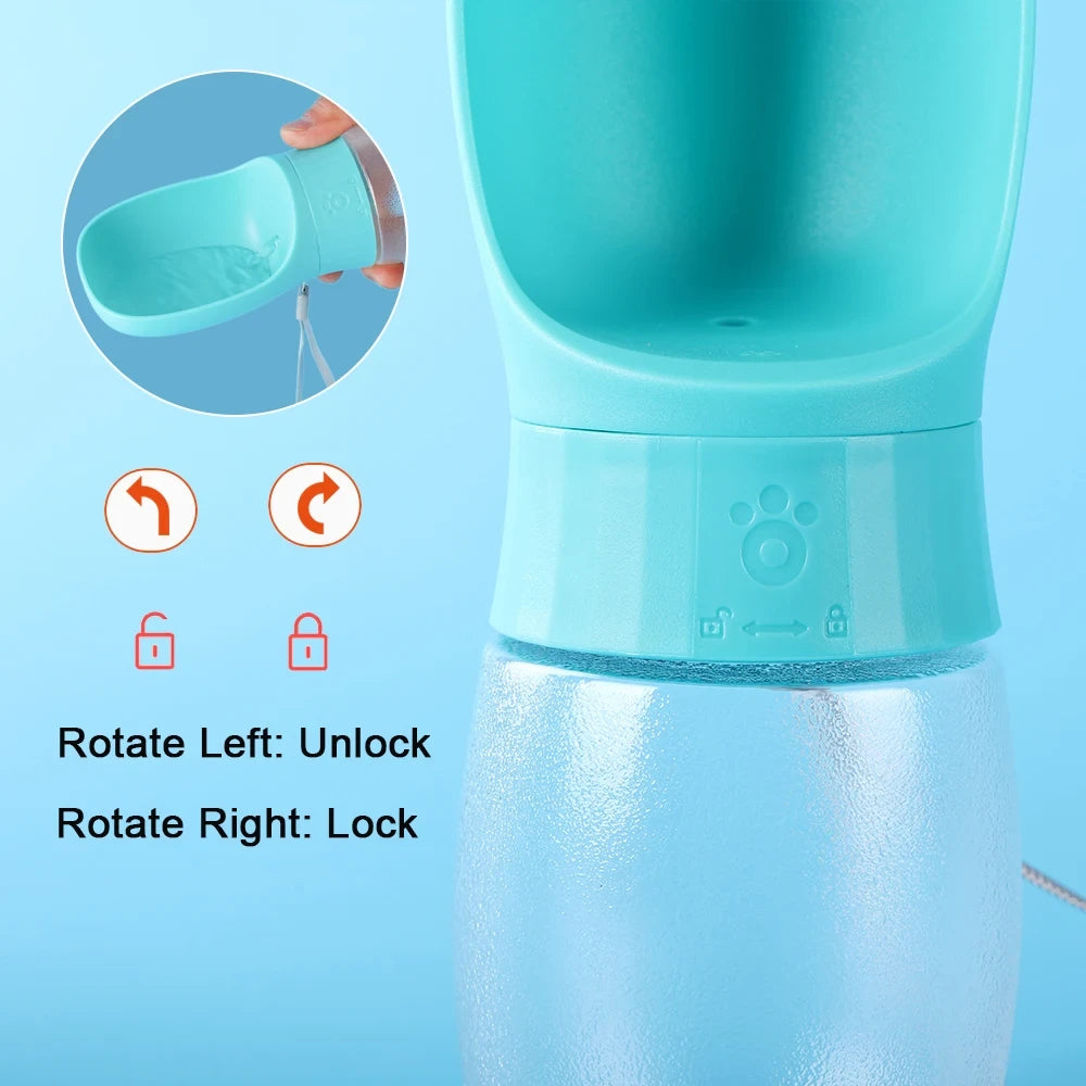 Botella de agua portátil para perros