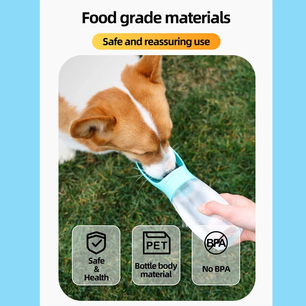 Botella de agua portátil para perros