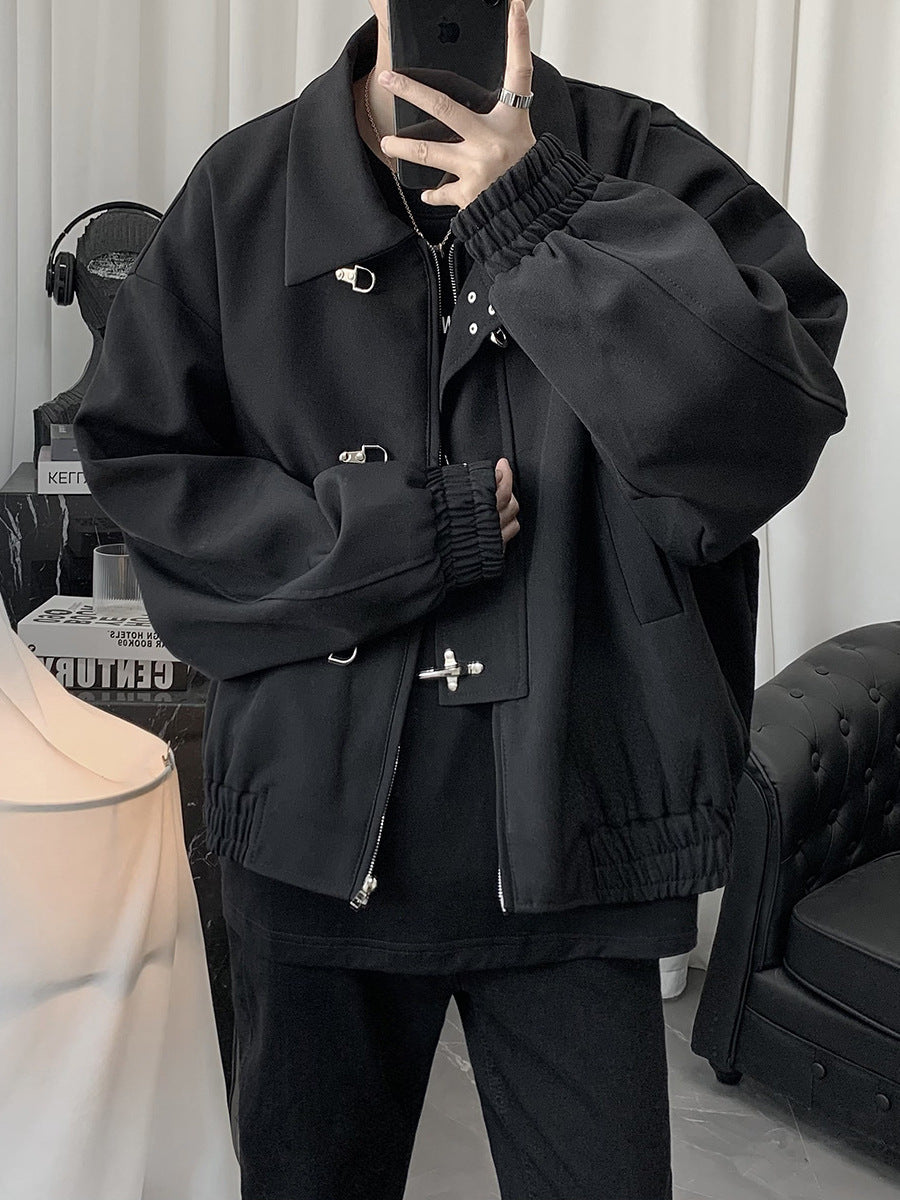 Chaqueta Corta para Hombre – Estilo Coreano, Diseño Moderno, Moda Urbana Otoño 2026