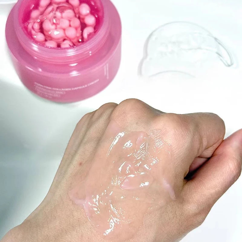 Crema Coreana PDRN Rosa de Colágeno con Niacinamida - Hidratante Facial Ligera para Tono Uniforme