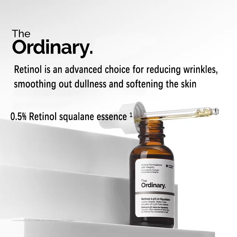 Sérum de Retinol 0.2% en Escualano 30ml – The Ordinary | Antiedad, Poros y Manchas