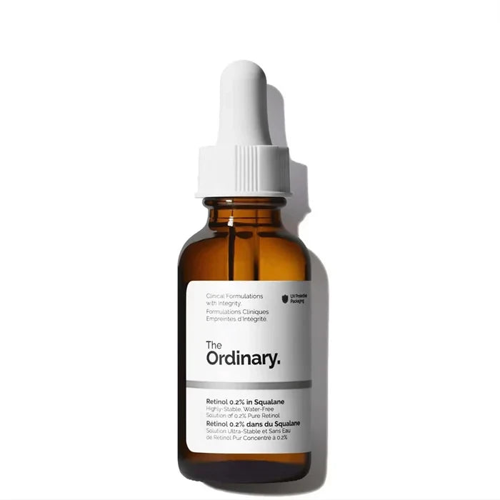 Sérum de Retinol 0.2% en Escualano 30ml – The Ordinary | Antiedad, Poros y Manchas