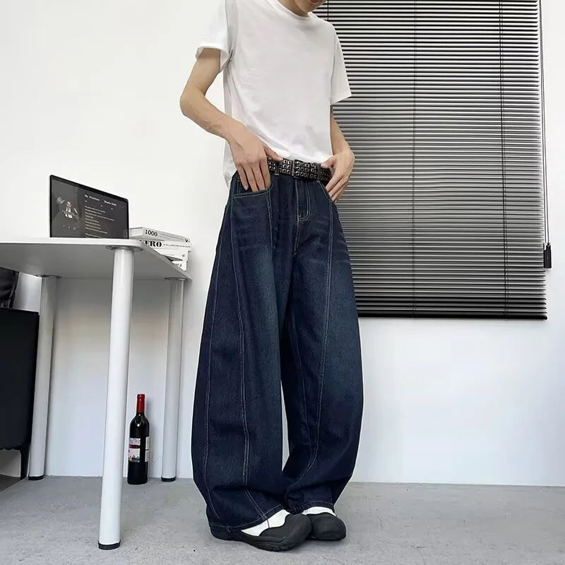 Pantalón Vaquero Baggy Estilo Gótico Y2K – Streetwear Hip Hop para Hombre