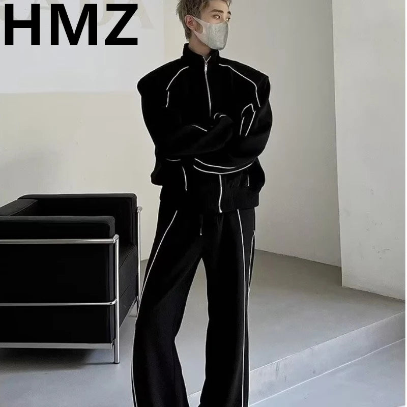 Conjunto Deportivo para Hombre HMZ - Chándal Casual Hip Hop Talla Grande