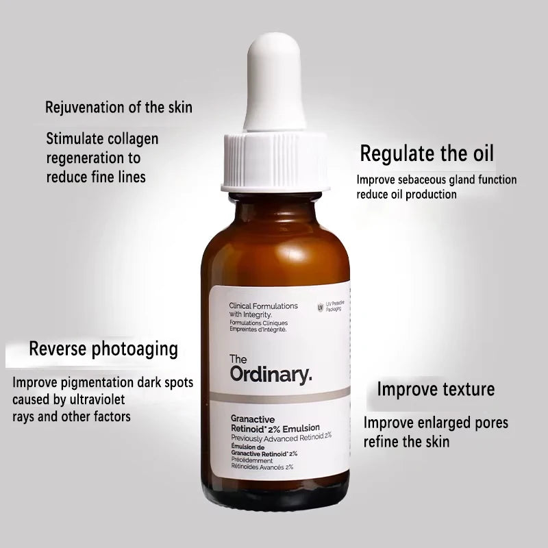 Sérum de Retinol 0.2% en Escualano 30ml – The Ordinary | Antiedad, Poros y Manchas