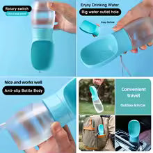 Botella de agua portátil para perros