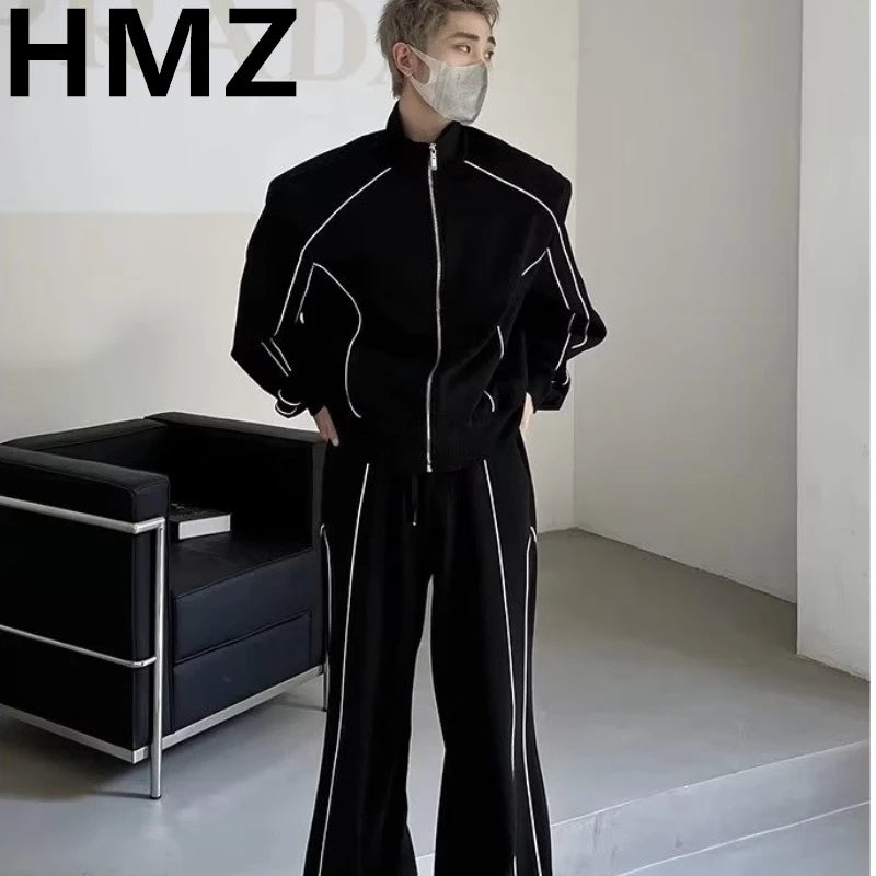 Conjunto Deportivo para Hombre HMZ - Chándal Casual Hip Hop Talla Grande