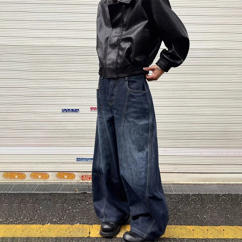 Pantalón Vaquero Baggy Estilo Gótico Y2K – Streetwear Hip Hop para Hombre