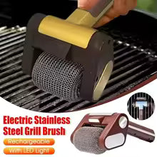 Cepillo Eléctrico de Acero Inoxidable para Barbacoa